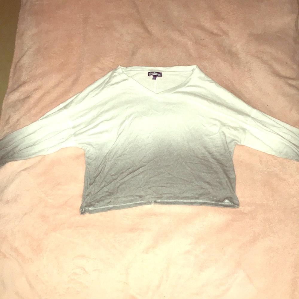 Grey and white fade shirt